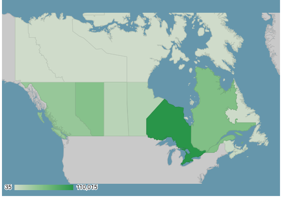 Canada immigrants province 2016