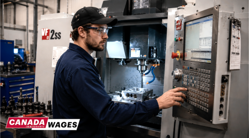 CNC Machining Tool Operator Salary in Canada