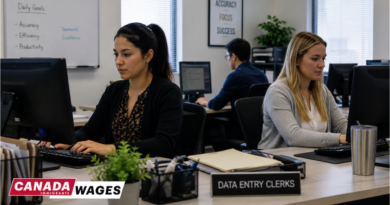 Data Entry Clerk Salary in Canada