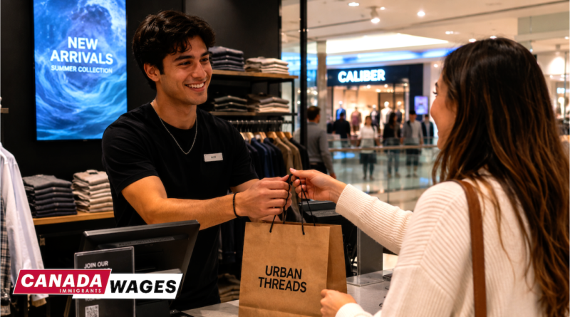 Retail Clerk Salary in Canada