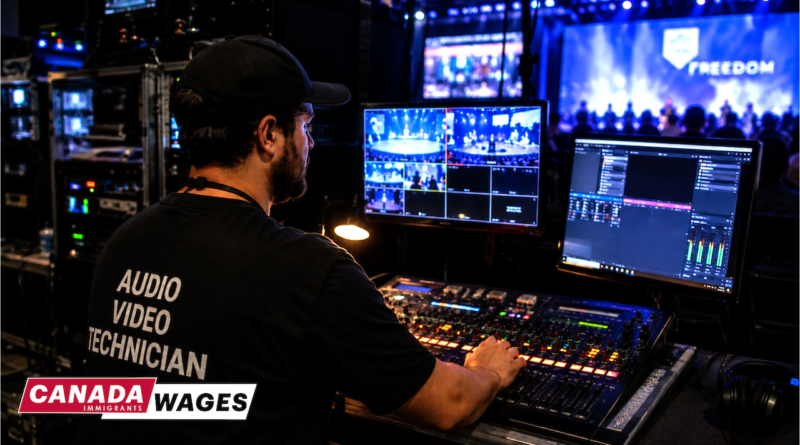 Video Audio Technician Salary in canada