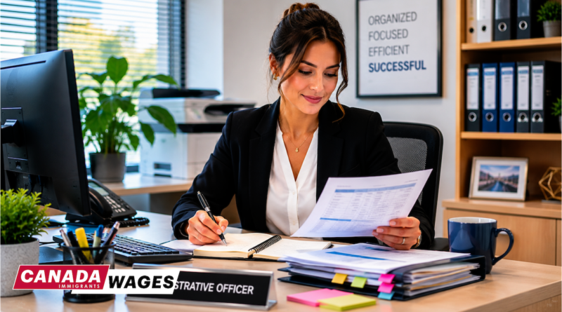Administrative Officer Salary in Canada