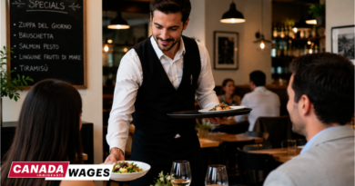 Waiter Salary in Canada