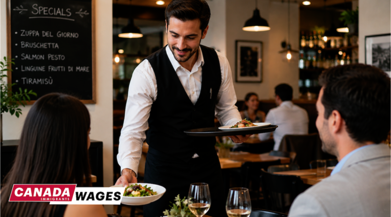 Waiter Salary in Canada