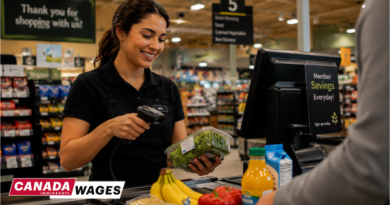 Cashier Salary in Canada