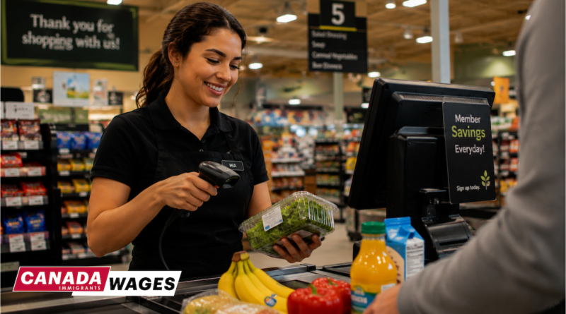 Cashier Salary in Canada