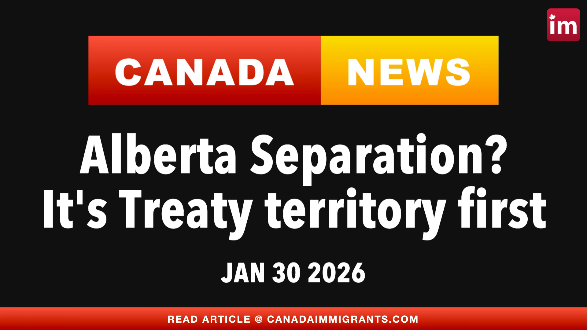 Canada News Alberta Separation