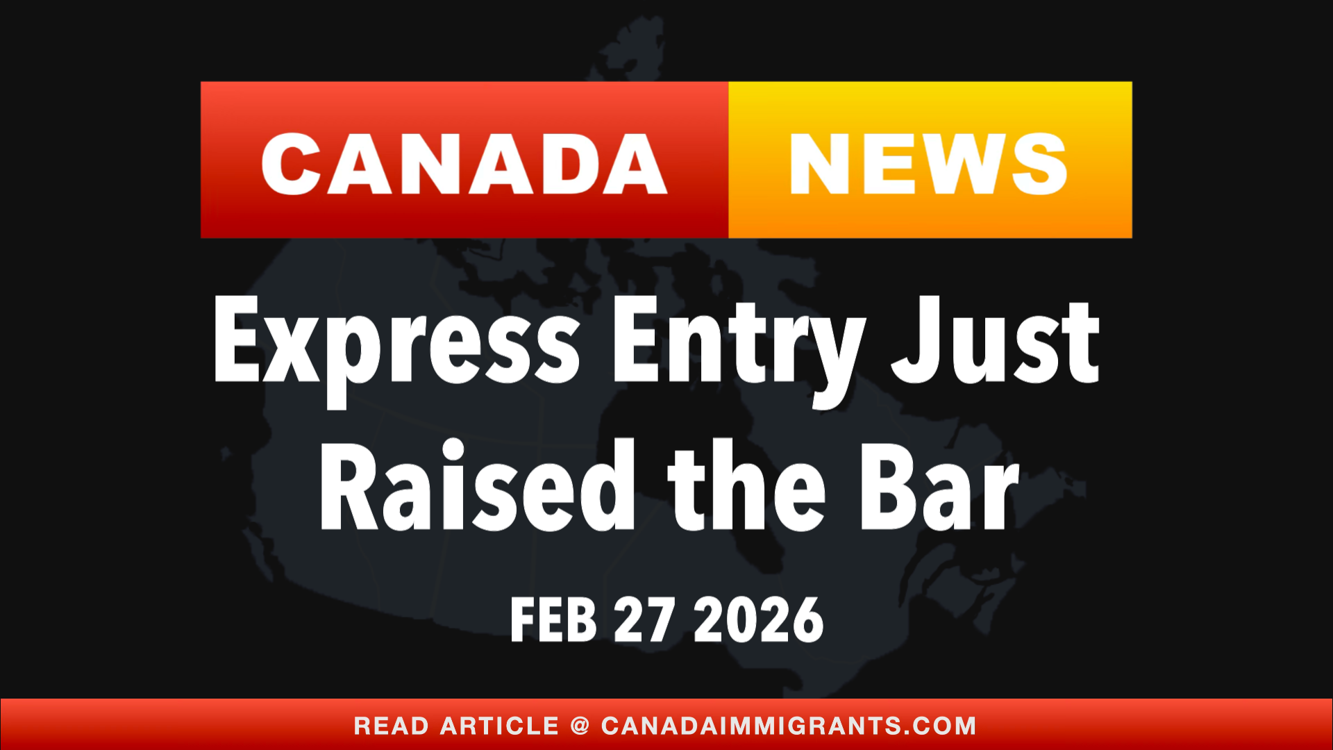Canada News Express Entry Changes 2026