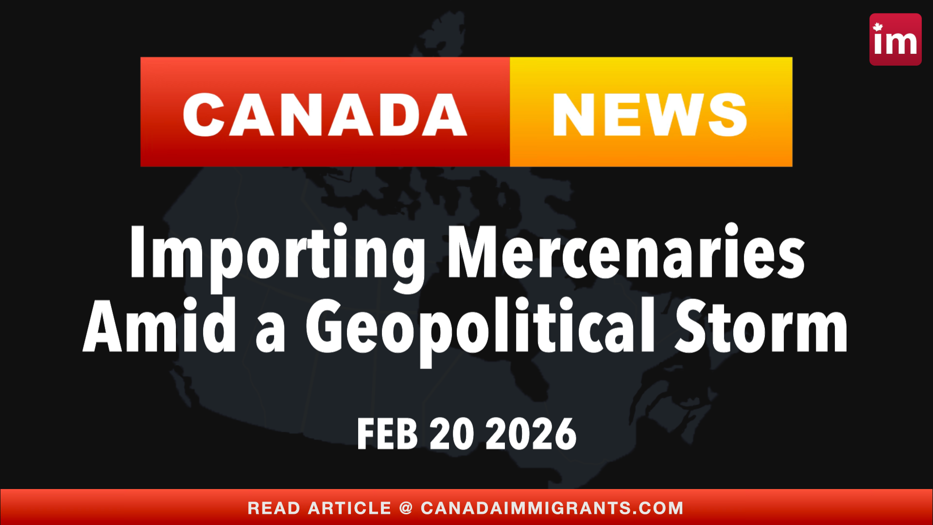 Canada News Immigration program for foreign military personnel