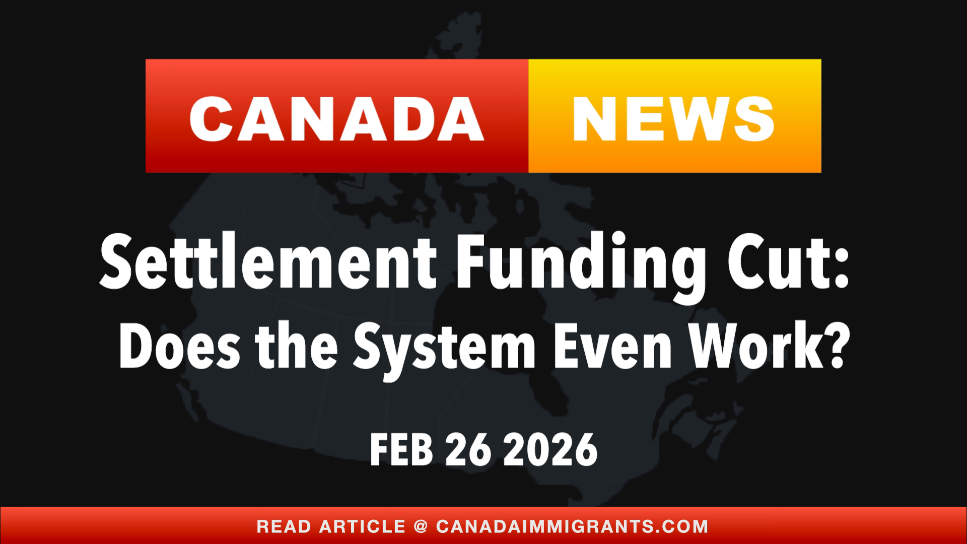 Canada News Settlement Cuts