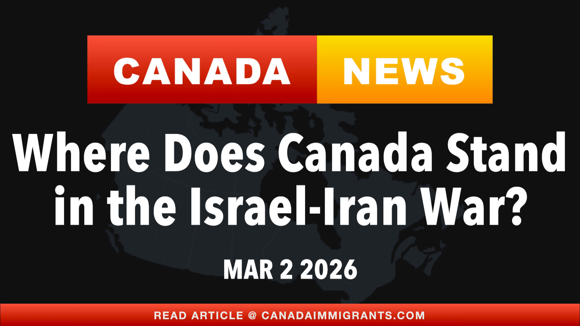 Canada News Canada in the Israel-Iran War