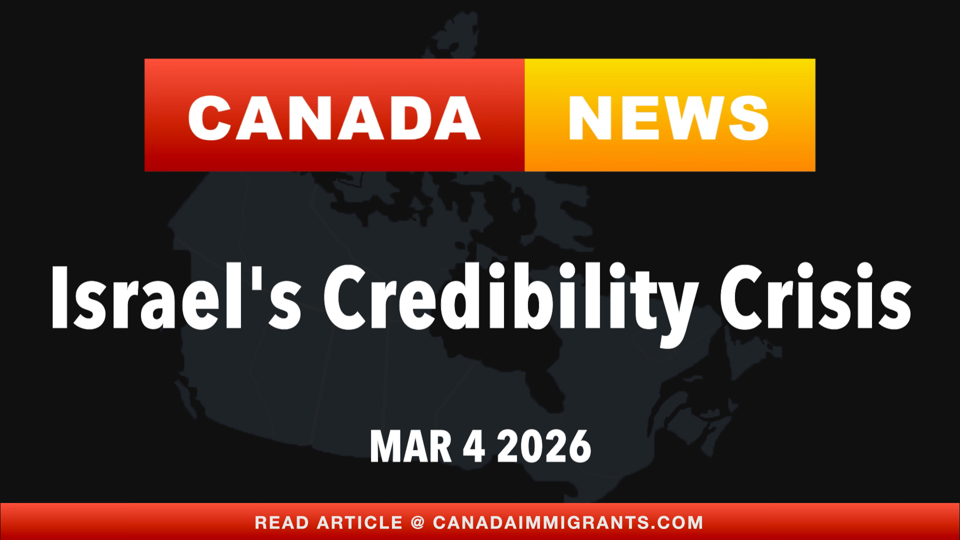 Canada News Israel Iran War