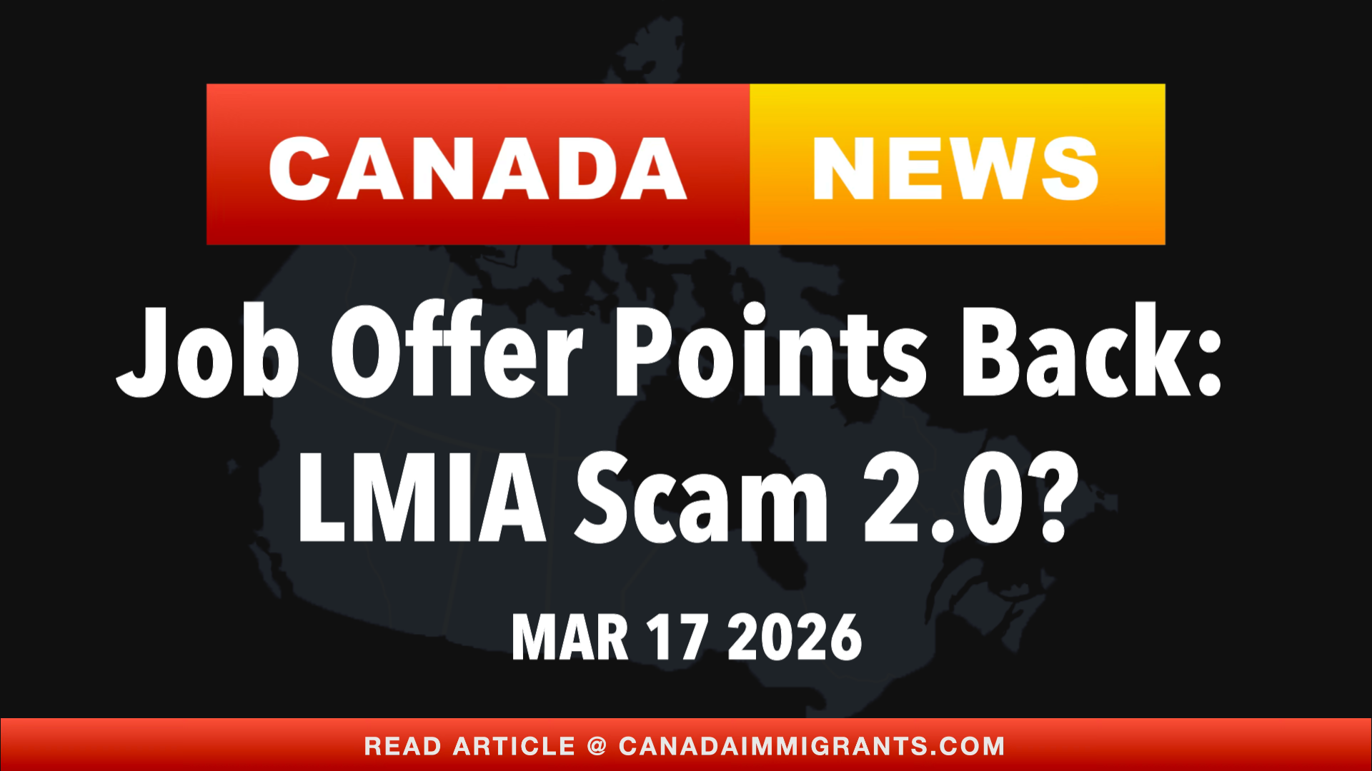 Canada News Job Offer LMIA