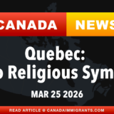 Canada immigration news Quebec secularism