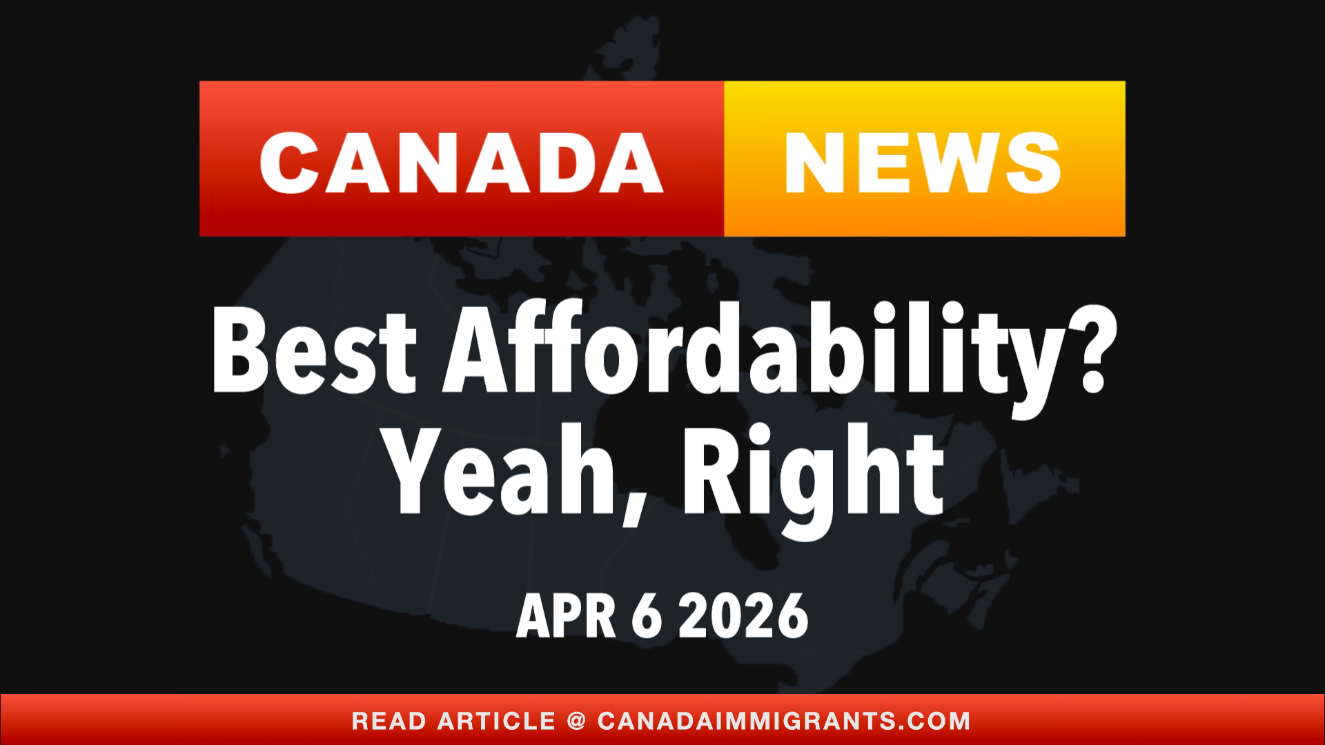 Canada News Affordability