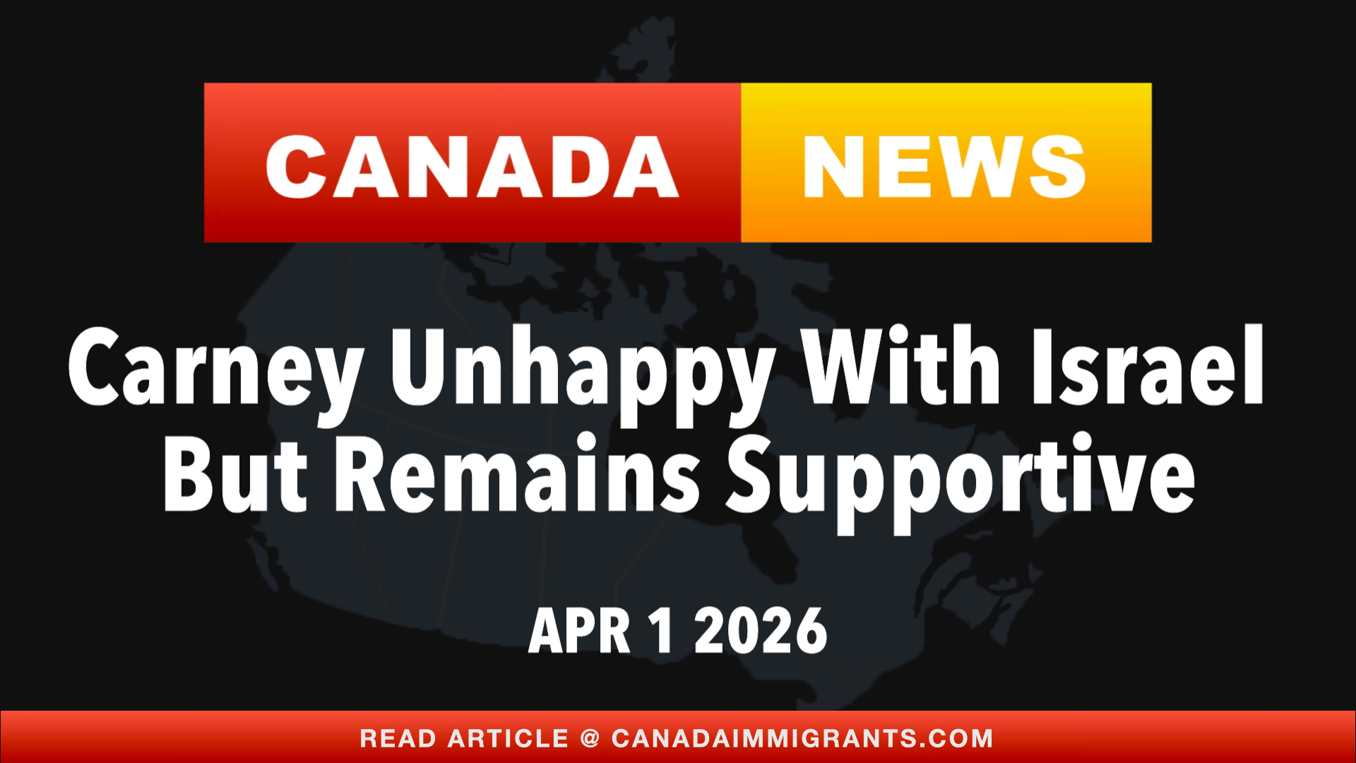 Canada News Carney supports Israel