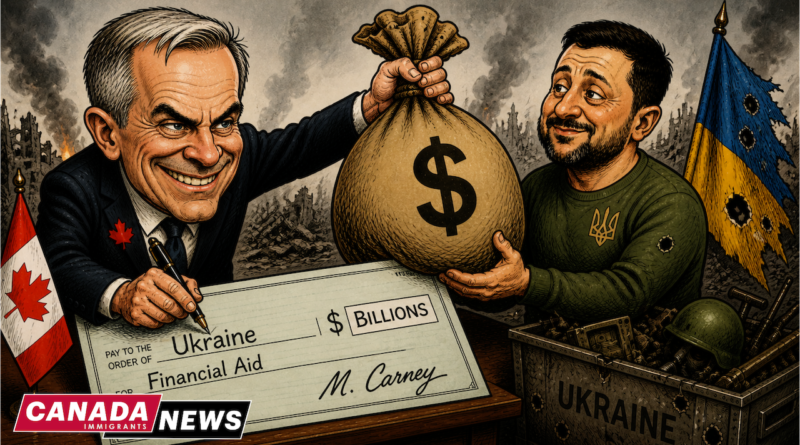 Carney gives millions of dollars to Zelensky