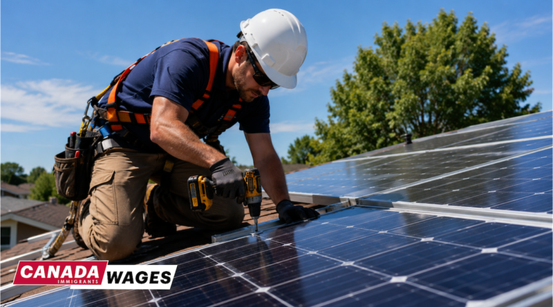 Solar Panel Installer Salary in Canada