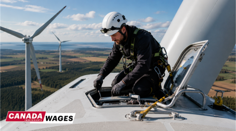 Wind Turbine Technician Salary in Canada